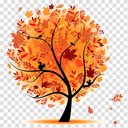 tree , Tree Autumn Cartoon, tree transparent background PNG clipart
