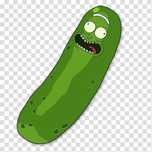 Rick Sanchez Pickled cucumber Pickle Rick Morty Smith Pickling, youtube transparent background PNG clipart