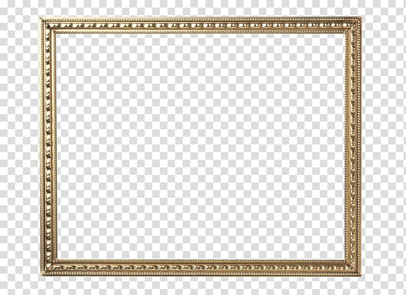 frame, European perspective gold frame transparent background PNG clipart