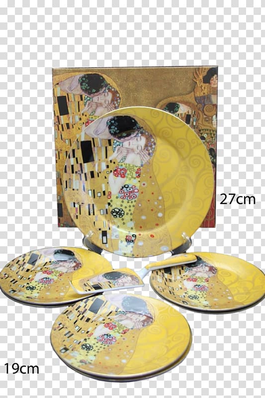 Plate Painting Ceramic, Gustav Klimt transparent background PNG clipart