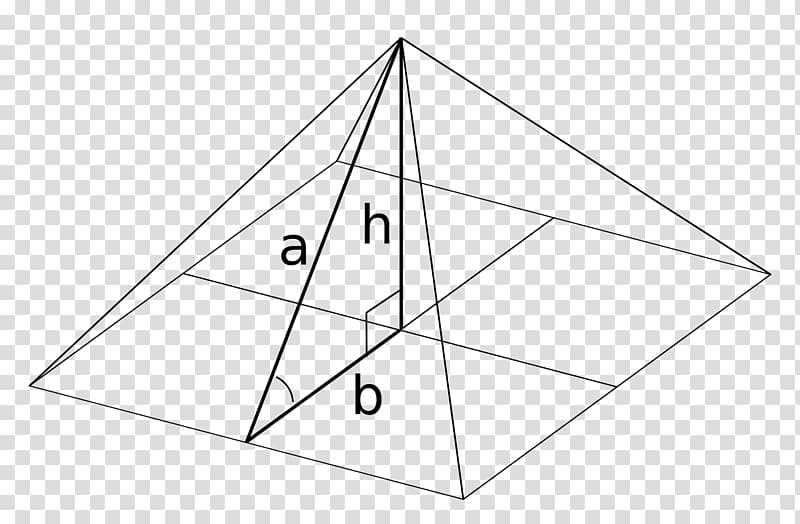 Square pyramid Mathematics Golden ratio Golden rectangle, pyramid transparent background PNG clipart