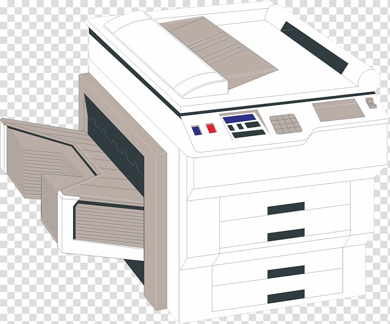 Printer System resource Computer file, Cartoon printer transparent background PNG clipart