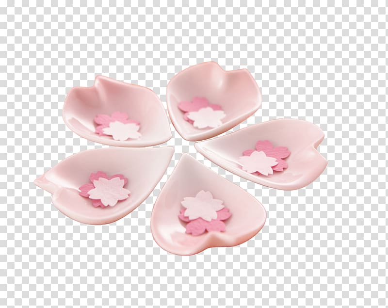 Japanese Cherry blossom , Cherry petal tray handwashing soap flakes transparent background PNG clipart