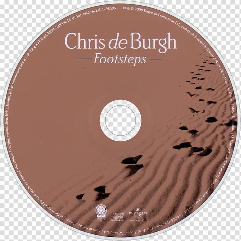Compact disc Footsteps Chris de Burgh, Footstep transparent background PNG clipart