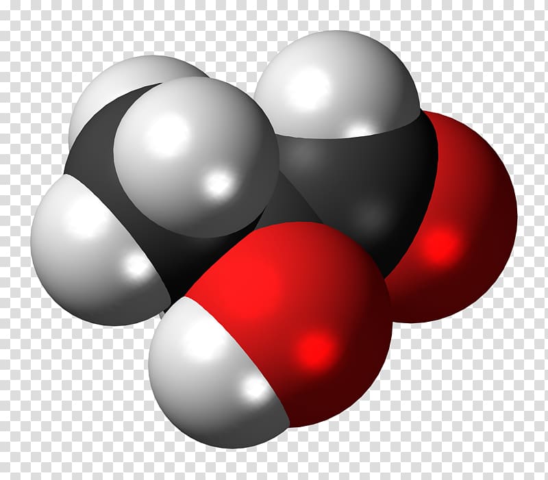 Lactic acid Space-filling model Molecule 3-Pentanol Three-dimensional space, chemical molecules transparent background PNG clipart