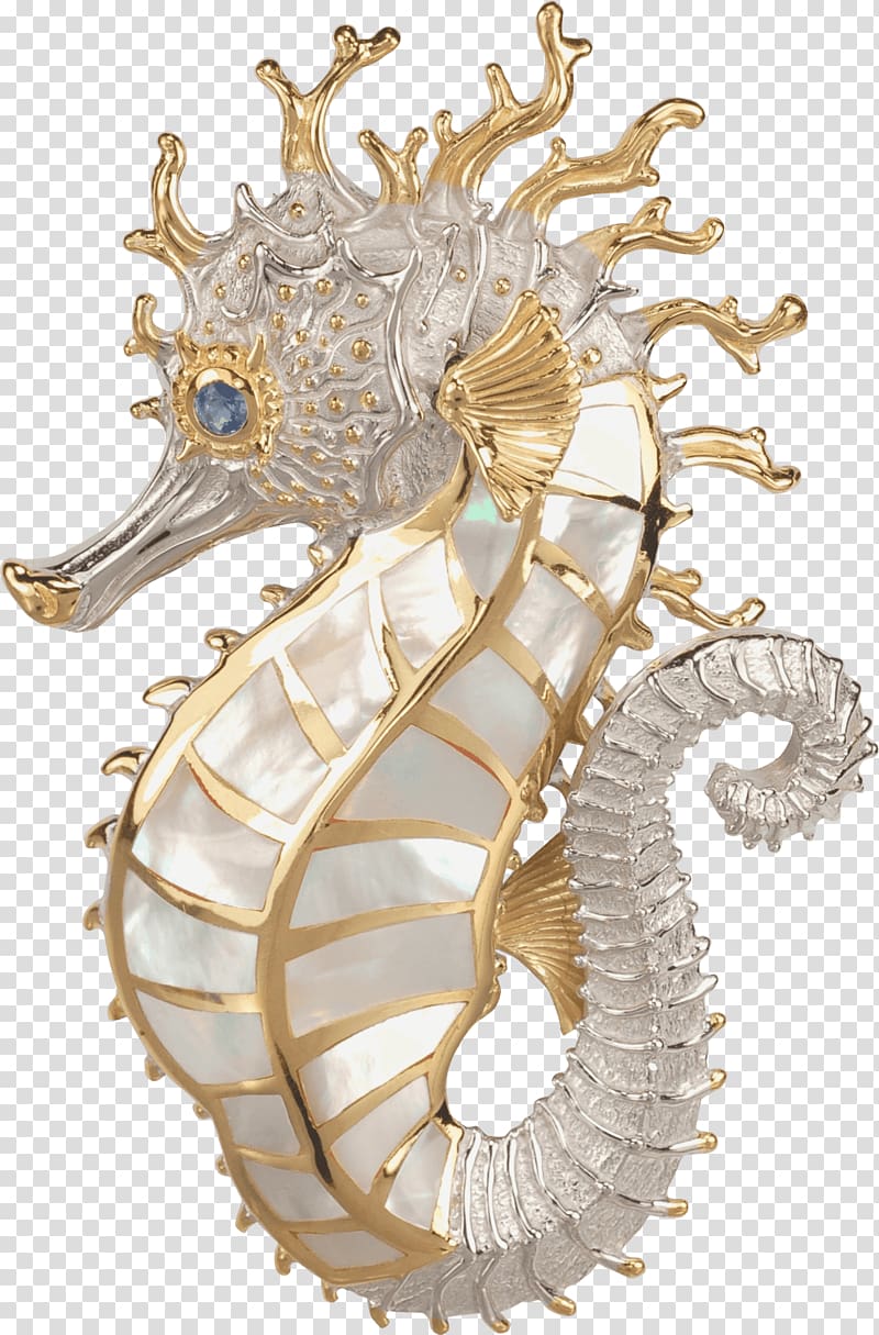 Crowned seahorse Jewellery Syngnathiformes Pearl Gemstone, seahorse transparent background PNG clipart