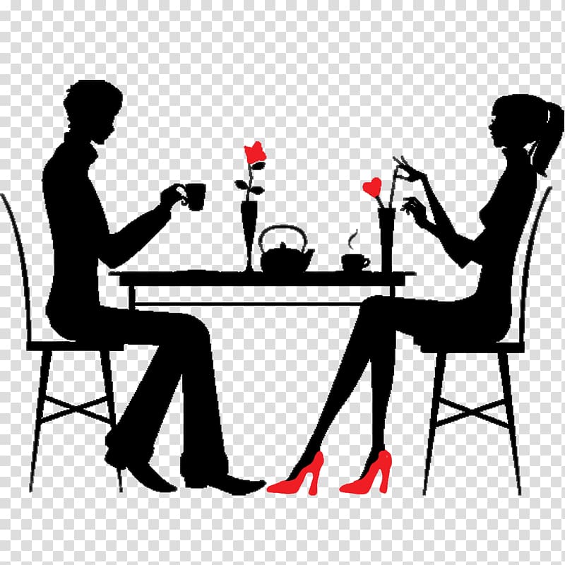 Valentines Day Romance Dating , Dinner couple transparent background PNG cl...