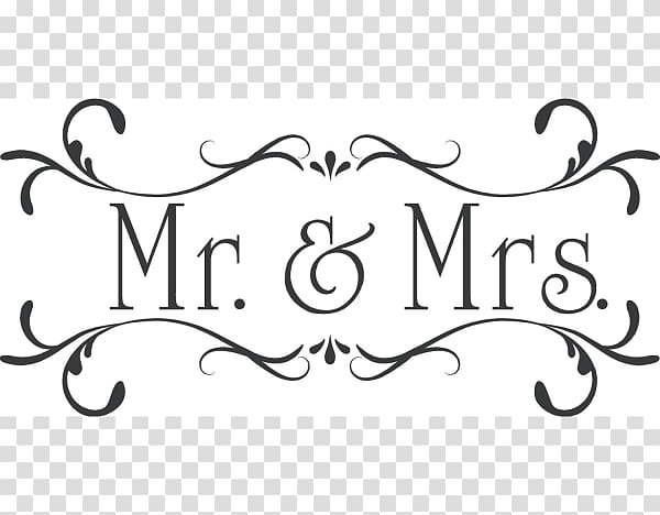 Mrs. Mr. , Mr And Mrs transparent background PNG clipart