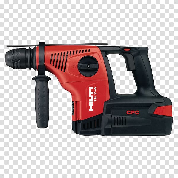 Hammer drill Hilti SDS Augers Drill bit, hammer transparent background PNG clipart