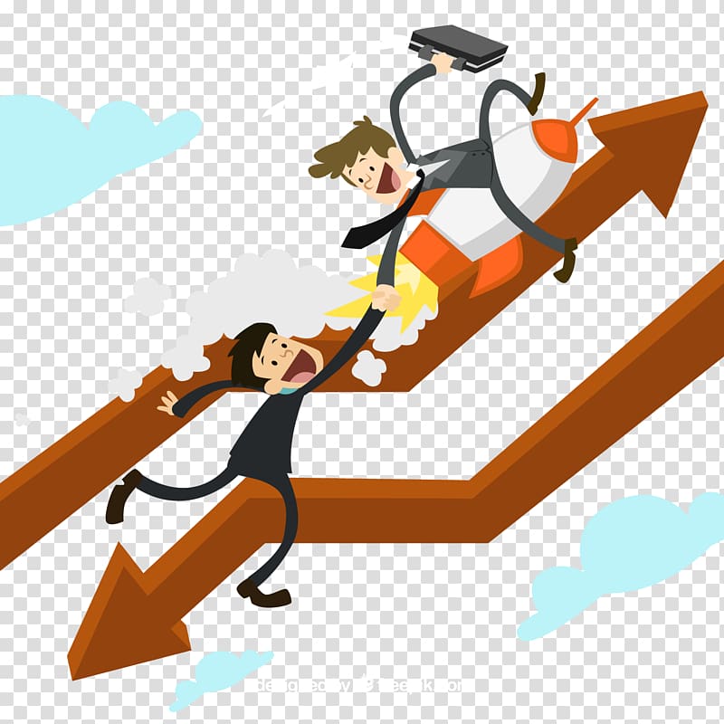 illustration of man, Euclidean , Businessman helping each other transparent background PNG clipart