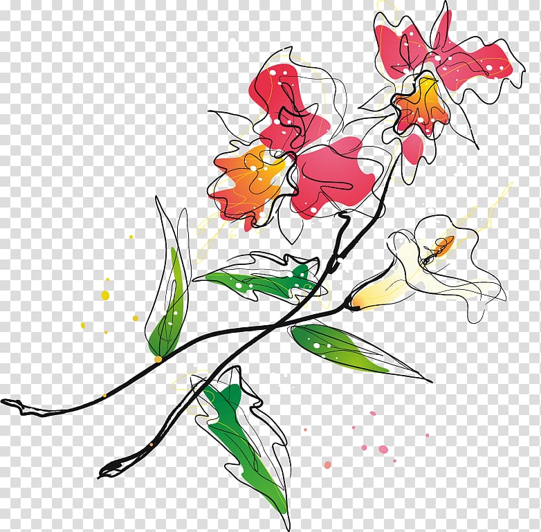 Floral design White, Red White Lily material transparent background PNG clipart