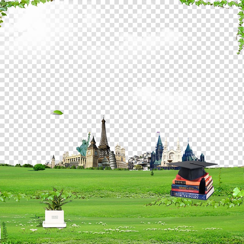 Lawn Sky Daytime Green , Canadian study background transparent background PNG clipart