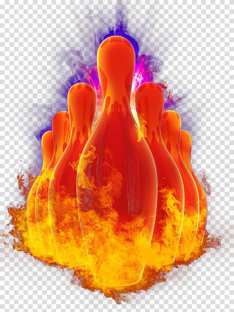 bowling pin illustration, Ten-pin bowling Combustion Bowling ball, Burning Bowling transparent background PNG clipart