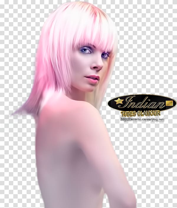 Blond Hair coloring Bangs Asymmetric cut, hair transparent background PNG clipart