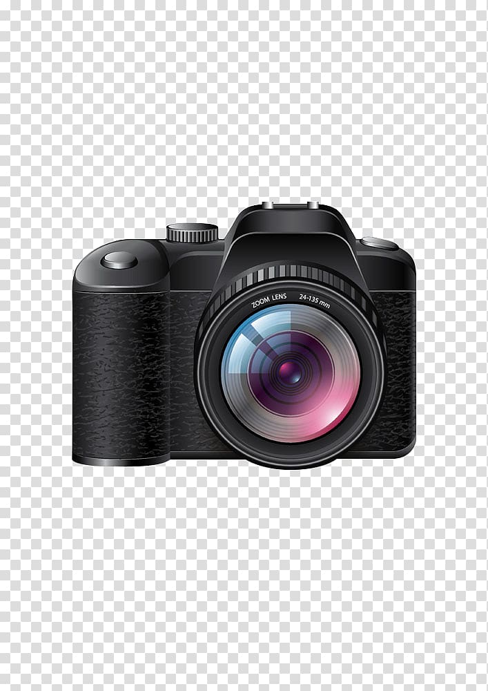 Single-lens reflex camera , SLR camera black background transparent background PNG clipart