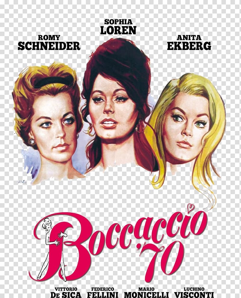 Sophia Loren Anita Ekberg Boccaccio \'70 Blu-ray disc Film, italy transparent background PNG clipart