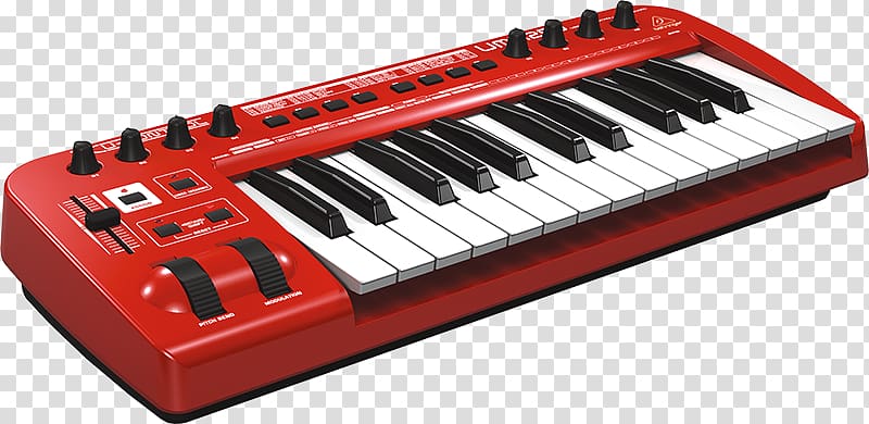 Computer keyboard MIDI keyboard BEHRINGER U-CONTROL UMX610 MIDI Controllers Musical keyboard, musical instruments transparent background PNG clipart