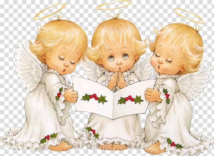Santa Claus HOLLY BABES Christmas Angel , angel transparent background PNG clipart