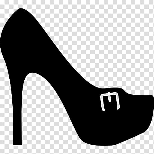 High-heeled shoe Computer Icons Stiletto heel, buckle transparent background PNG clipart