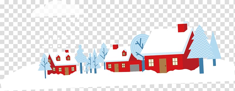 Dahan Winter, Creative winter snow house transparent background PNG clipart