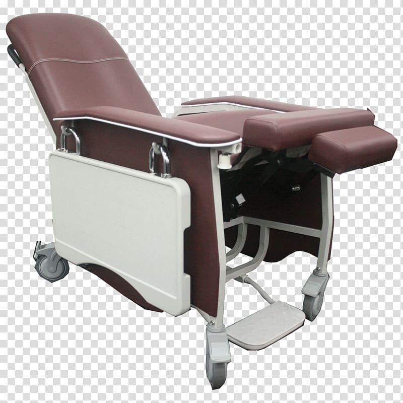 Recliner Barber chair Cushion Bedside Tables, chair transparent background PNG clipart