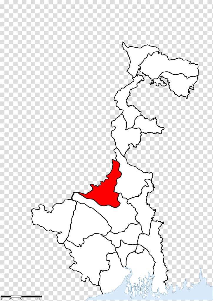 South 24 Parganas North 24 Parganas district Nadia district Malda district Purba Medinipur district, map transparent background PNG clipart