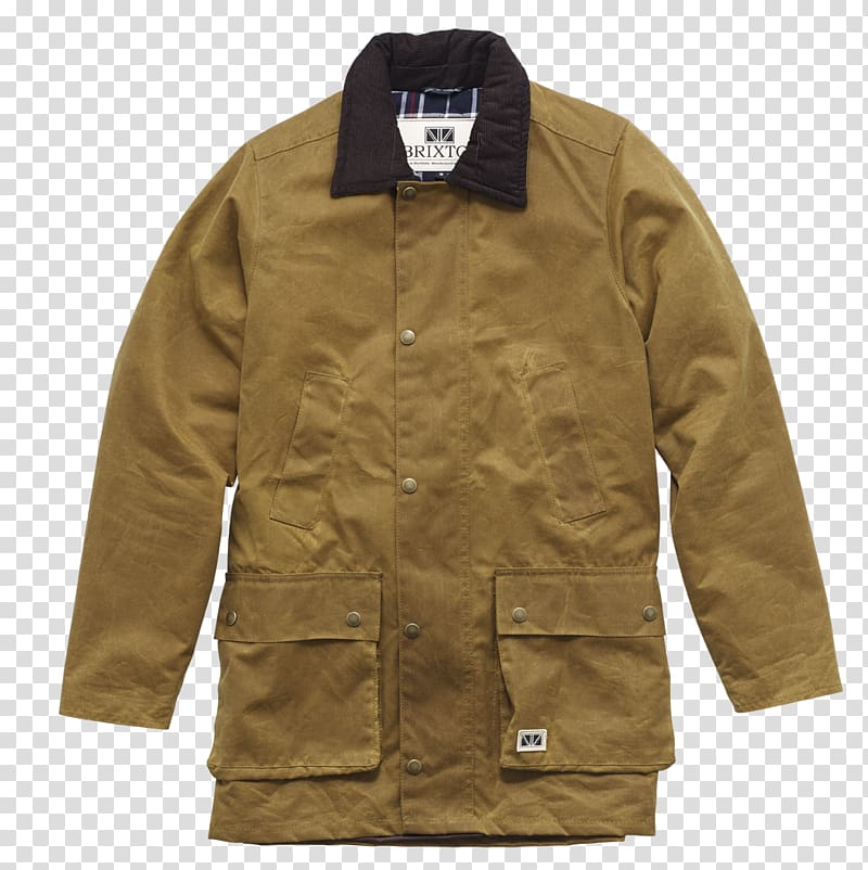 Jacket Waxed cotton BRIXTOL TEXTILES Coat, jacket transparent background PNG clipart
