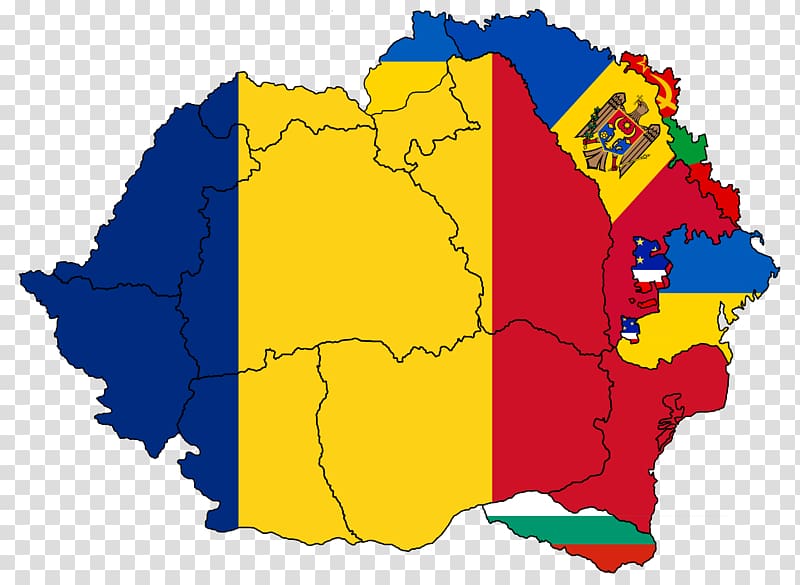 Flag of Romania Map, map transparent background PNG clipart