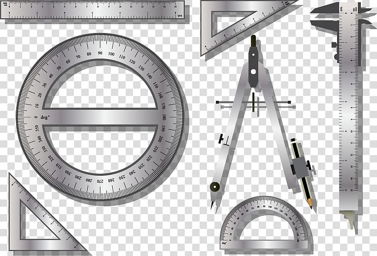 Ruler Compass, drawing tools transparent background PNG clipart