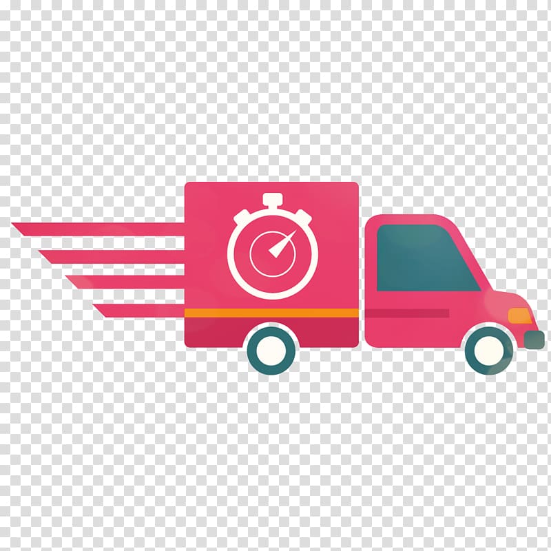 Logistics Delivery Courier, Express Car transparent background PNG clipart