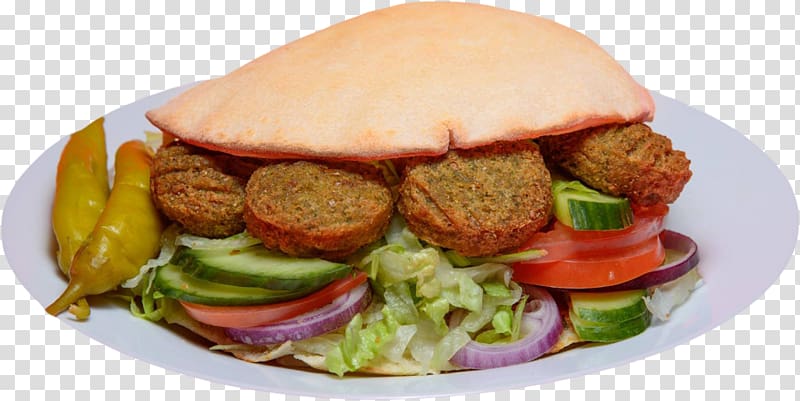 Falafel Hamburger Fast food Veggie burger Breakfast sandwich, kebab transparent background PNG clipart