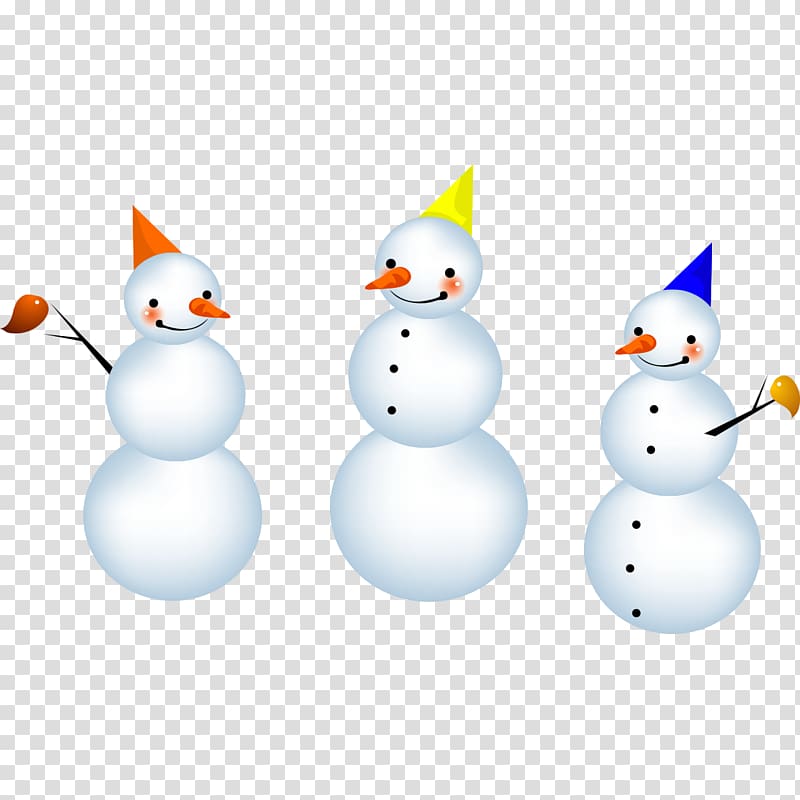 Snowman, Three snowman transparent background PNG clipart