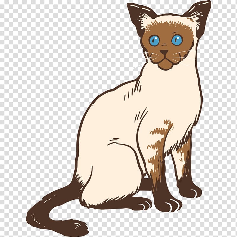 Siamese cat Bengal cat Burmese cat Persian cat Manx cat, kitten transparent background PNG clipart