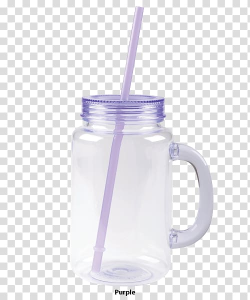 Mason jar Glass Lid Mug Plastic, plastic Straw transparent background PNG clipart