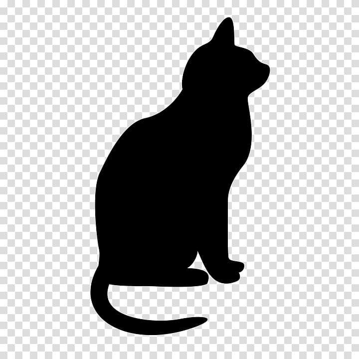 Cat Silhouette , Cat transparent background PNG clipart