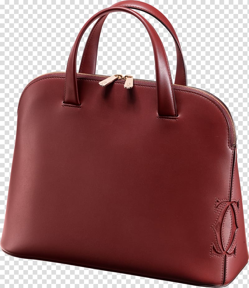 Handbag Red Leather Spinel, bag transparent background PNG clipart