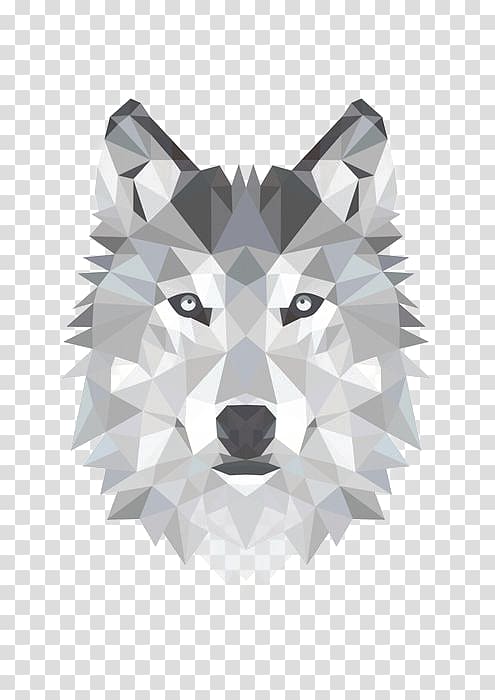painted wolf avatar transparent background PNG clipart