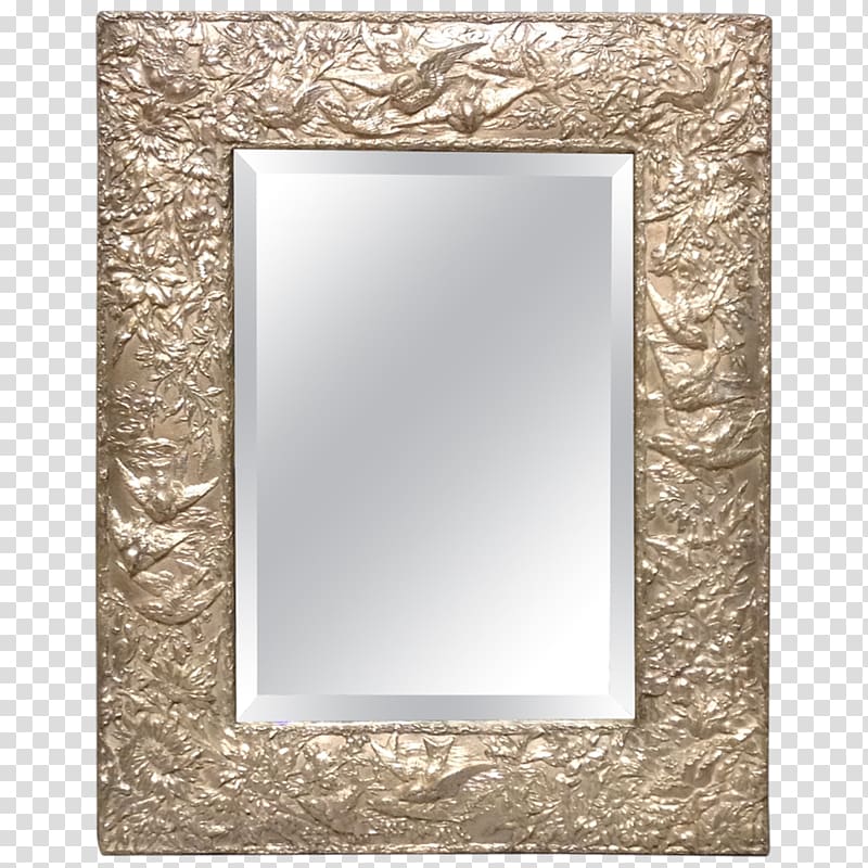 Table Mirror Frames Furniture Decorative arts, silver transparent background PNG clipart