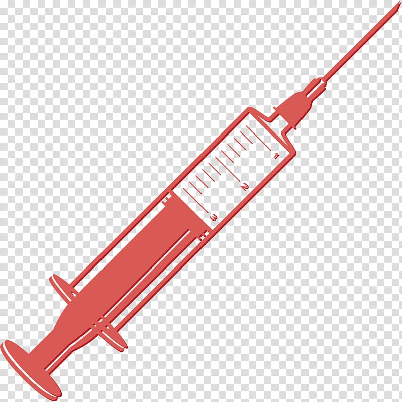 red syringe , Syringe Therapy Medical diagnosis , syringe diagnosis and treatment transparent background PNG clipart