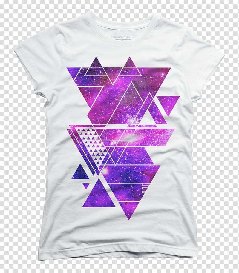 T-shirt Sleeve Purple Triangle Font, triangle collage transparent background PNG clipart
