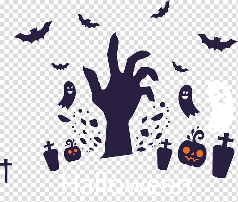 Grave Ghost, The grave in ghost transparent background PNG clipart