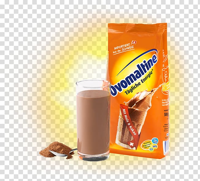 Ovaltine Hot chocolate Instant coffee Swiss cuisine Cocoa solids, drink transparent background PNG clipart