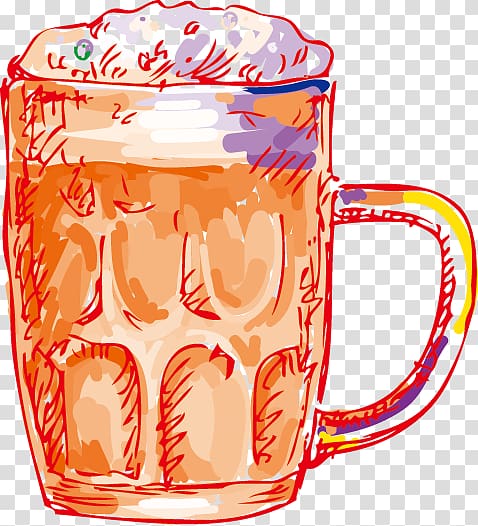 Beer , Hand-painted beer transparent background PNG clipart