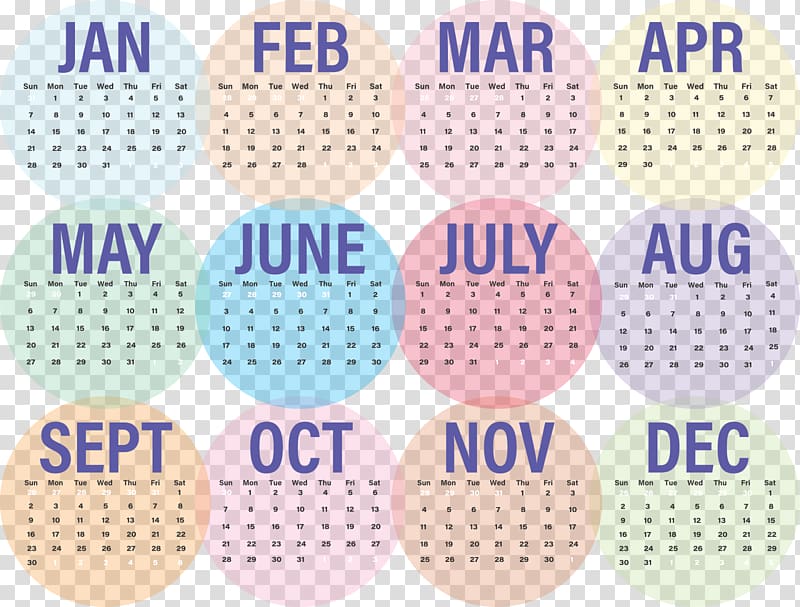Gregorian calendar 0 Month Cube dates, Bullet Journal Writing transparent background PNG clipart