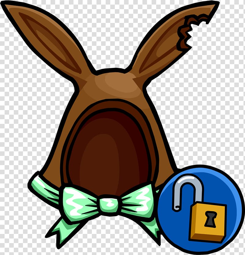 Club Penguin Island Easter Bunny Rabbit, bunny ears transparent background PNG clipart