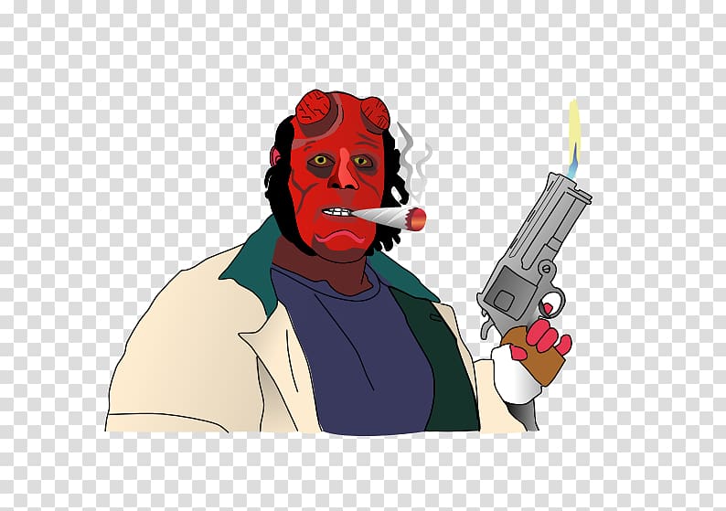 Earl of Lemongrab Hellboy Raising Gazorpazorp, hellboy transparent background PNG clipart