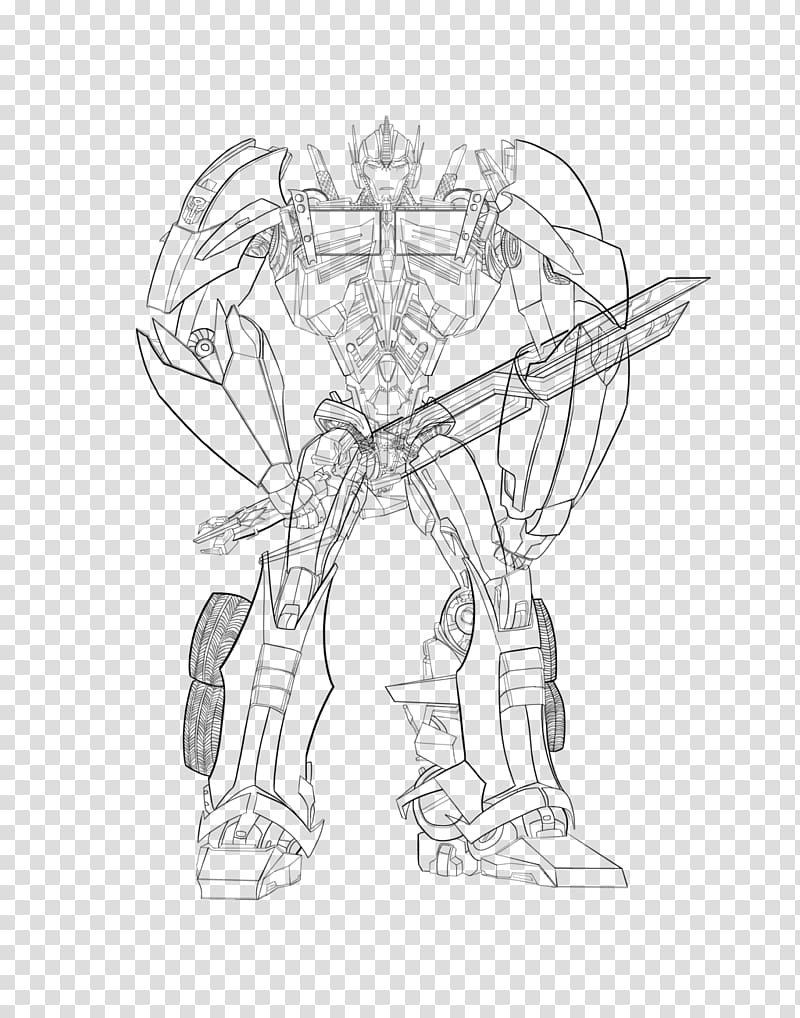 Optimus Prime Wheeljack Line art Drawing Sketch, transformers transparent background PNG clipart
