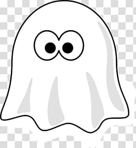 white ghost , Little Ghost transparent background PNG clipart
