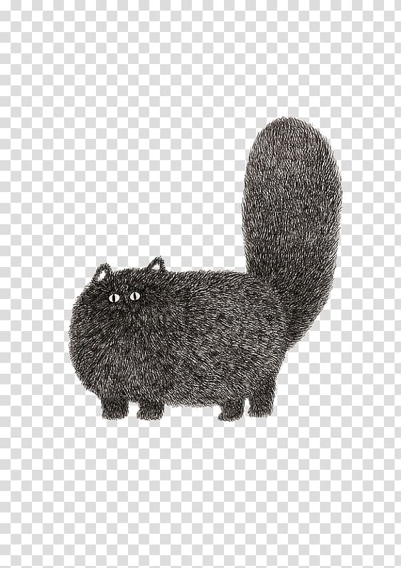 Black cat Kitten Drawing Illustration, Cat transparent background PNG clipart