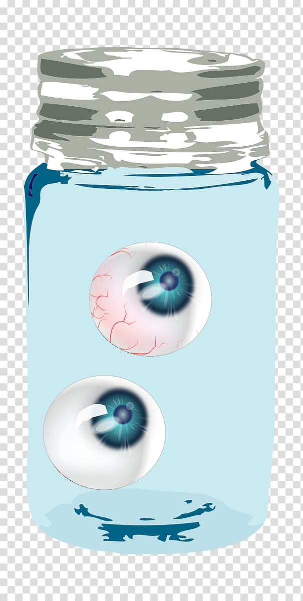 Short story Word Liquid Water Mason jar, monster Eyes transparent background PNG clipart